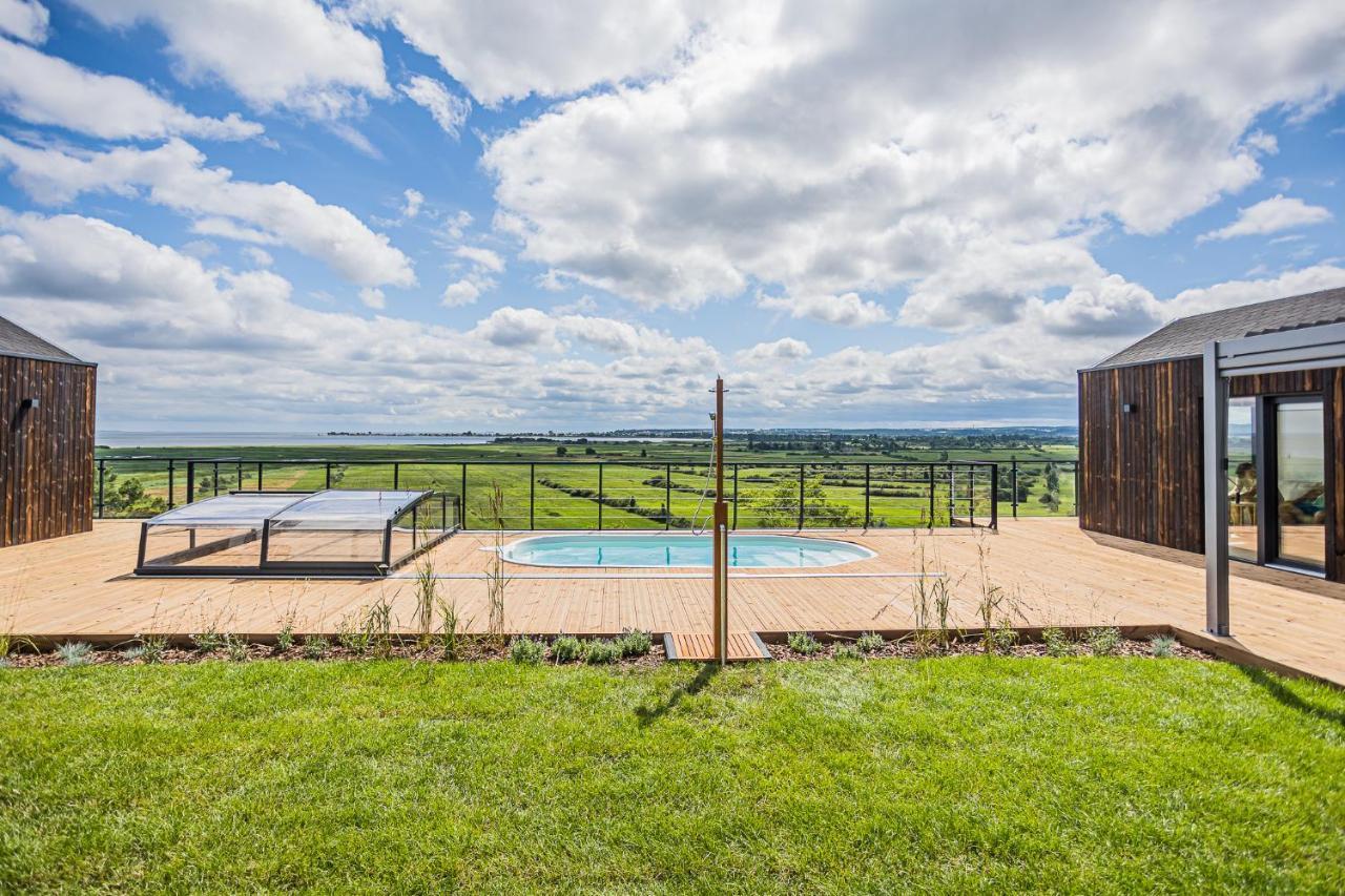 Nowe Domki Deluxe Z Widokiem Na Zatoke Z Basenem I Sauna Oslonino Exteriér fotografie