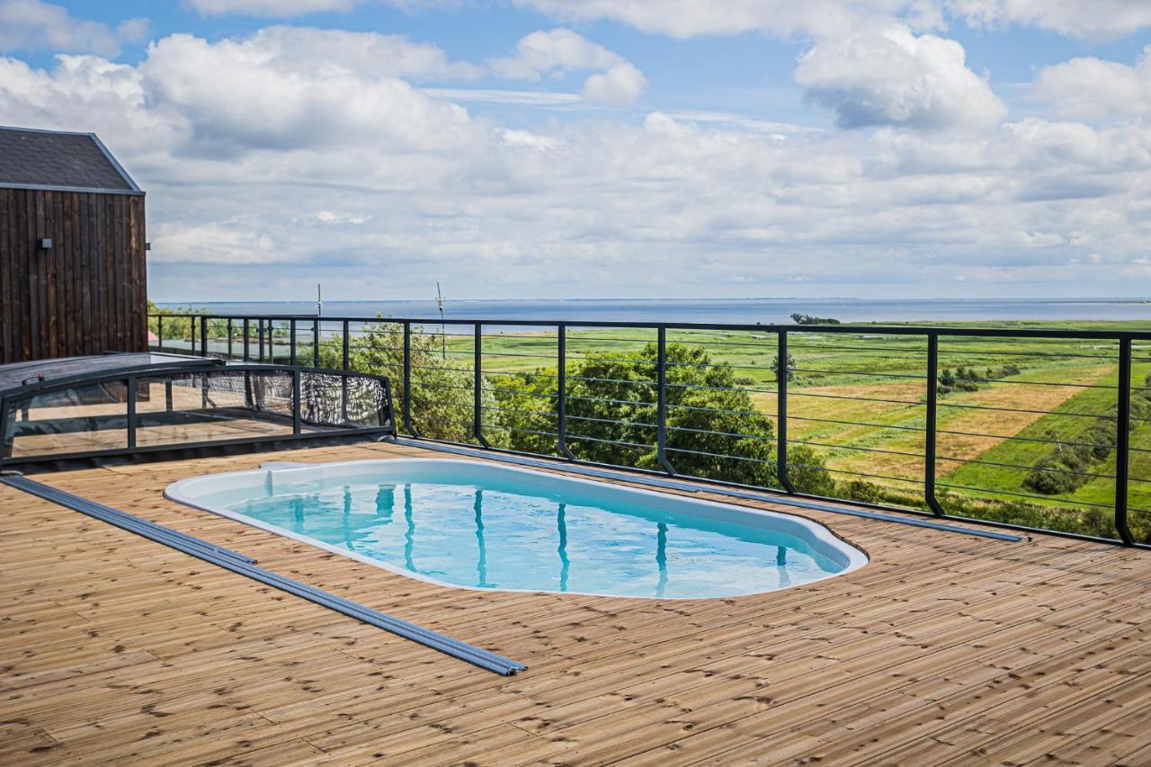 Nowe Domki Deluxe Z Widokiem Na Zatoke Z Basenem I Sauna Oslonino Exteriér fotografie
