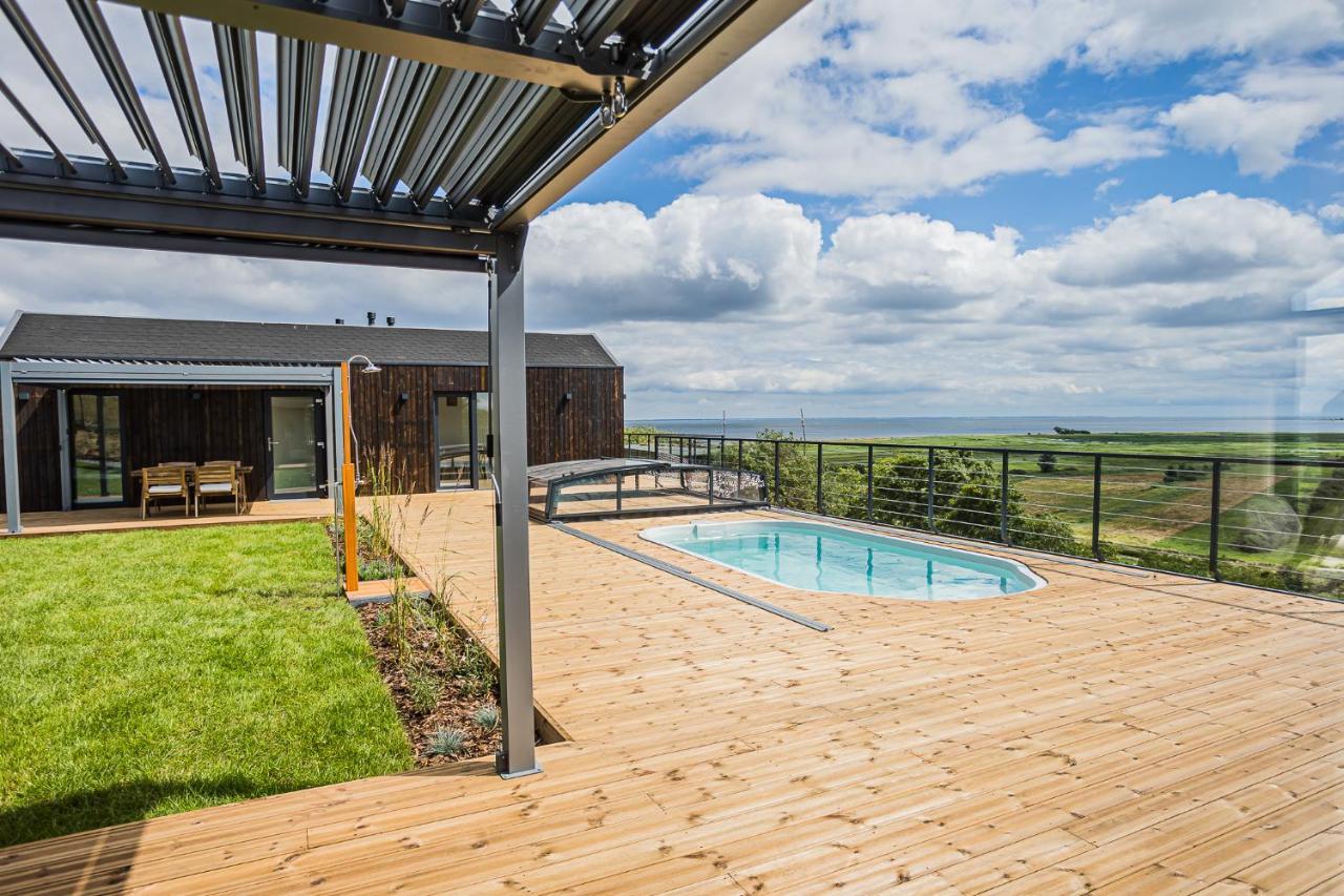 Nowe Domki Deluxe Z Widokiem Na Zatoke Z Basenem I Sauna Oslonino Exteriér fotografie